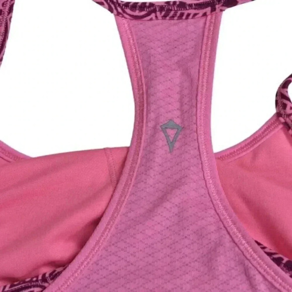 Ivivva Lululemon Double Dutch  Tank Top Pink Athletic Shelf Bra Size 12 - Picture 8 of 11